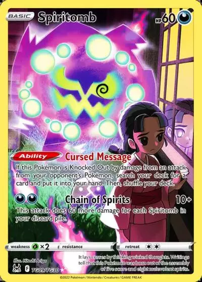 Spiritomb TG09/30 Lost Origin Trainer Gallery Pokemon card