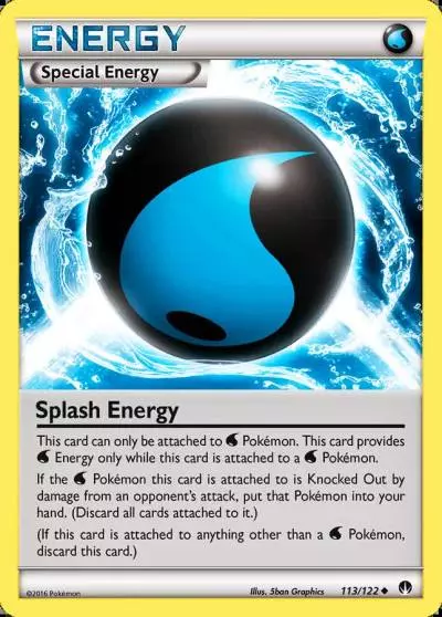 Splash Energy 113/122 BREAKpoint Pokemon card
