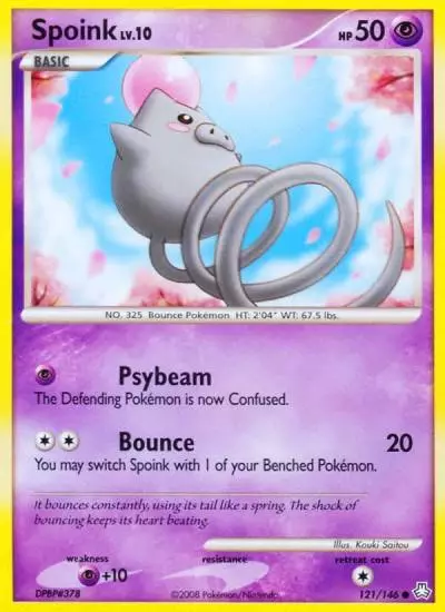 Spoink 121/146 Legends Awakened Pokemon card