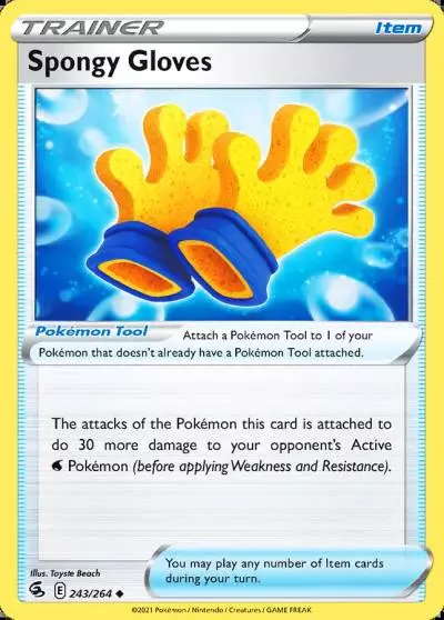 Spongy Gloves 243/264 Fusion Strike Pokemon card