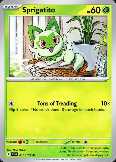 Sprigatito 16/159 Journey Together Pokemon card