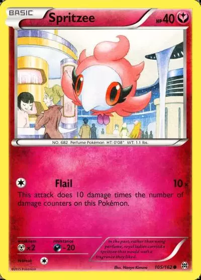 Spritzee 105/162 BREAKthrough Pokemon card