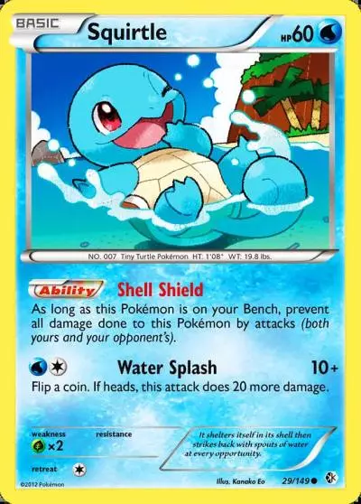 Squirtle 29/149 Boundaries Crossed Pokemon card