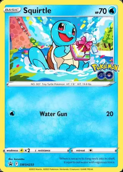 Squirtle SWSH233/307 SWSH Black Star Promos Pokemon card