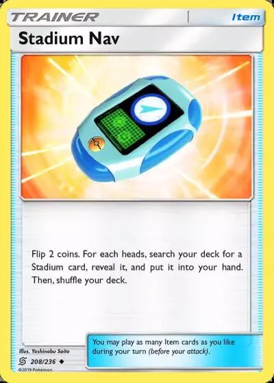 Stadium Nav 208/236 Unified Minds Pokemon card