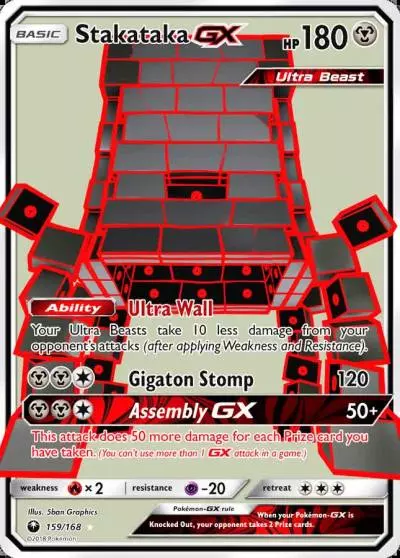 Stakataka-GX 159/168 Celestial Storm Pokemon card