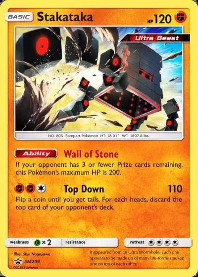 Stakataka SM209/248 SM Black Star Promos Pokemon card