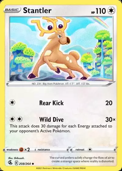 Stantler 208/264 Fusion Strike Pokemon card