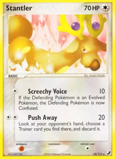 Stantler 32/115 Unseen Forces Pokemon card