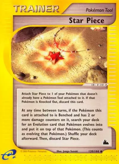 Star Piece 139/144 Skyridge Pokemon card