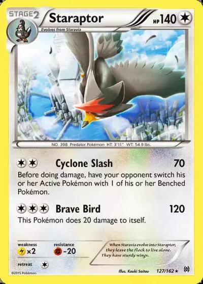 Staraptor 127/162 BREAKthrough Pokemon card