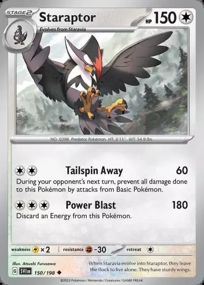 Staraptor 150/198 Scarlet & Violet Pokemon card