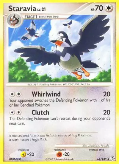 Staravia 64/130 Diamond & Pearl Pokemon card