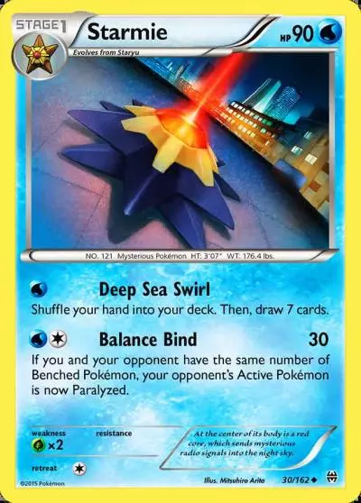 Starmie 30/162 BREAKthrough Pokemon card