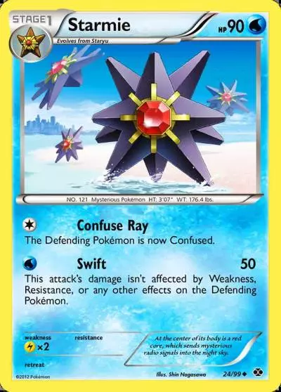 Starmie 24/99 Next Destinies Pokemon card