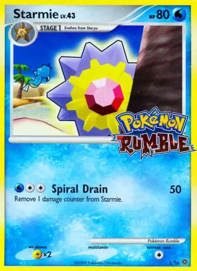 Starmie 5/16 Pokémon Rumble Pokemon card
