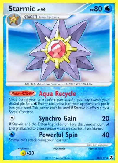 Starmie 50/111 Rising Rivals Pokemon card