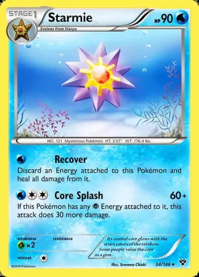 Starmie 34/146 XY Pokemon card