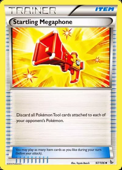 Startling Megaphone 97/106 Flashfire Pokemon card