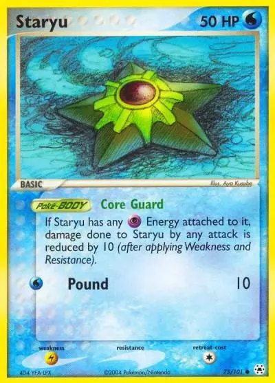 Staryu 75/101 Hidden Legends Pokemon card