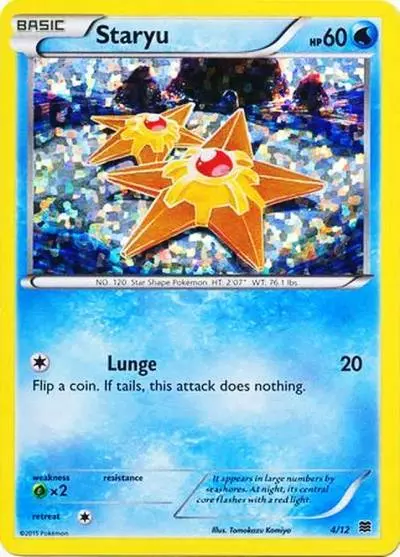Staryu 4/12 McDonald's Collection 2015 Pokemon card