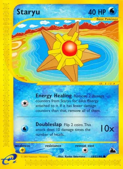 Staryu 103/144 Skyridge Pokemon card