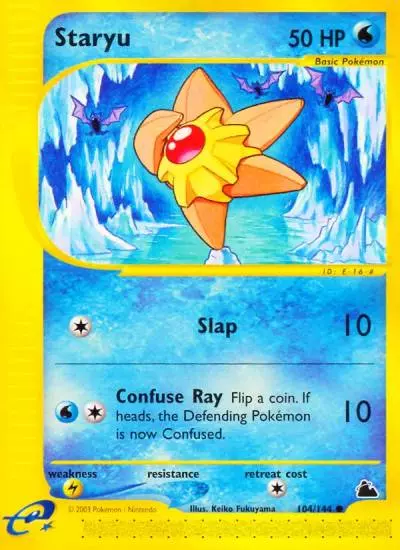Staryu 104/144 Skyridge Pokemon card