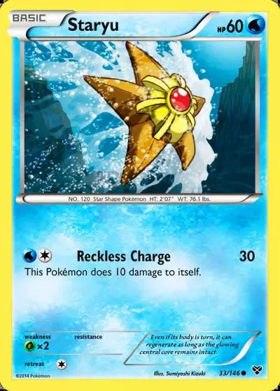 Staryu 33/146 XY Pokemon card