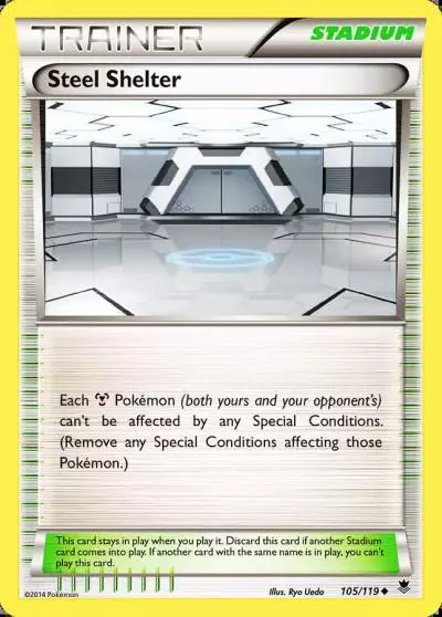 Steel Shelter 105/119 Phantom Forces Pokemon card