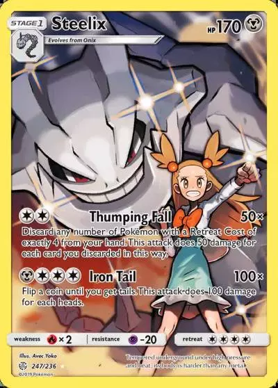 Steelix 247/236 Cosmic Eclipse Pokemon card