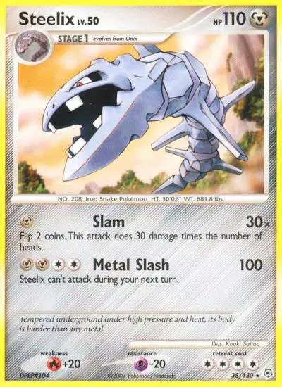 Steelix 38/130 Diamond & Pearl Pokemon card
