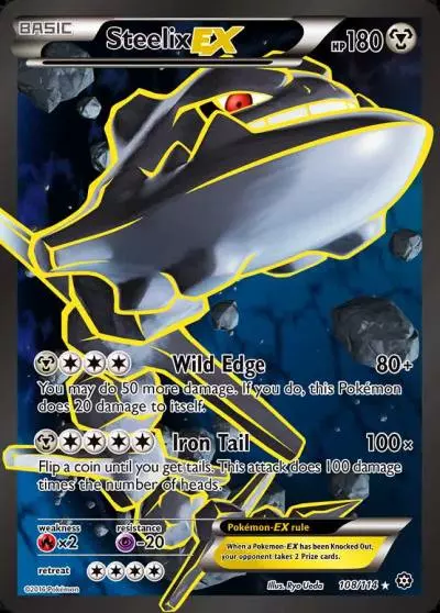 Steelix-EX 108/114 Steam Siege Pokemon card