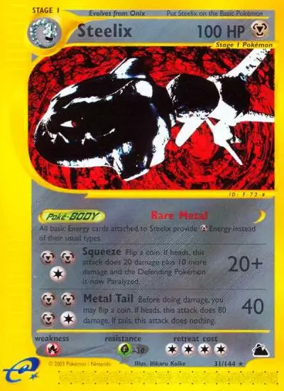 Steelix 31/144 Skyridge Pokemon card