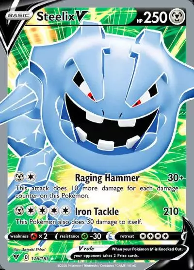 Steelix V 176/185 Vivid Voltage Pokemon card