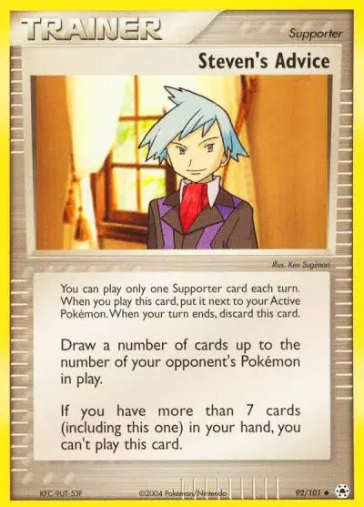 Steven's Advice 92/101 Hidden Legends Pokemon card