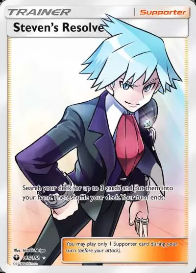 Steven's Resolve 165/168 Celestial Storm Pokemon card
