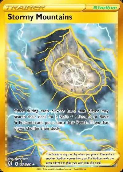 Stormy Mountains 232/203 Evolving Skies Pokemon card