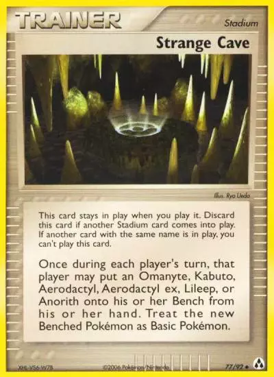 Strange Cave 77/92 Legend Maker Pokemon card