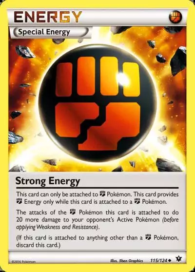 Strong Energy 115/124 Fates Collide Pokemon card