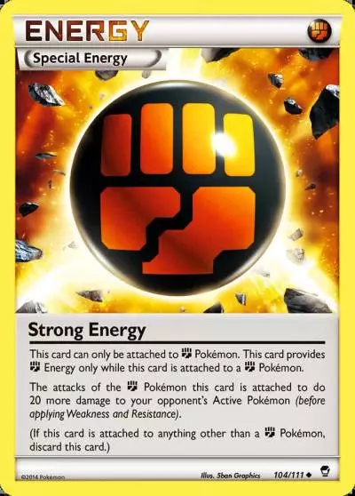Strong Energy 104/111 Furious Fists Pokemon card