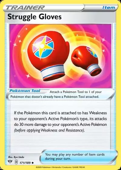 Struggle Gloves 171/189 Darkness Ablaze Pokemon card