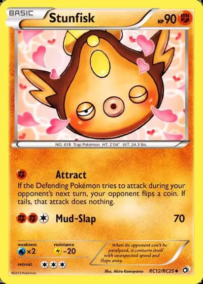 Stunfisk RC12/113 Legendary Treasures Pokemon card