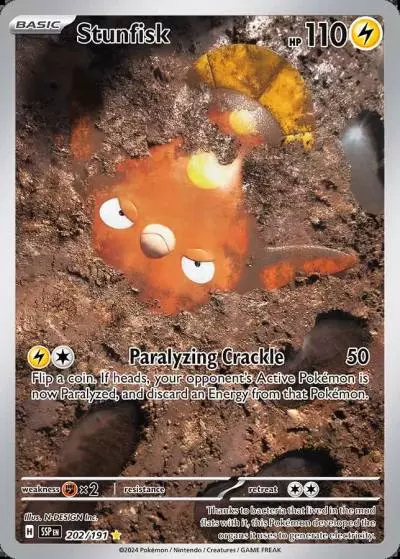 Stunfisk 202/191 Surging Sparks Pokemon card