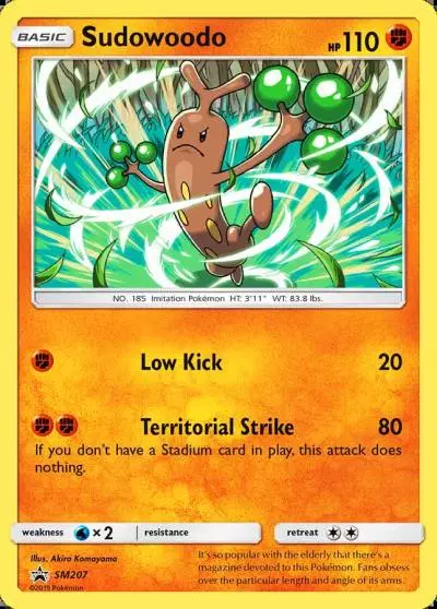 Sudowoodo SM207/248 SM Black Star Promos Pokemon card