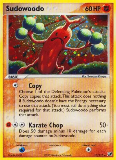 Sudowoodo 15/115 Unseen Forces Pokemon card