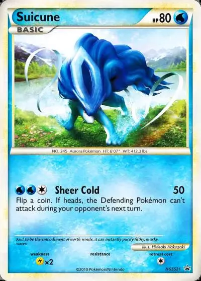 Suicune HGSS21/25 HGSS Black Star Promos Pokemon card