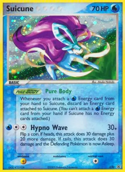 Suicune 30/40 Nintendo Black Star Promos Pokemon card