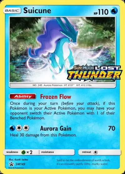 Suicune SM149/248 SM Black Star Promos Pokemon card
