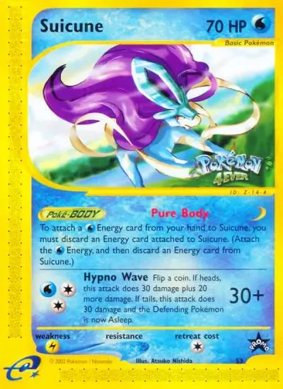 Suicune 53/53 Wizards Black Star Promos Pokemon card