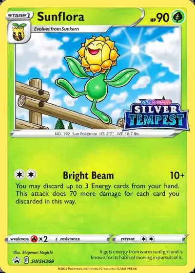 Sunflora SWSH269/307 SWSH Black Star Promos Pokemon card